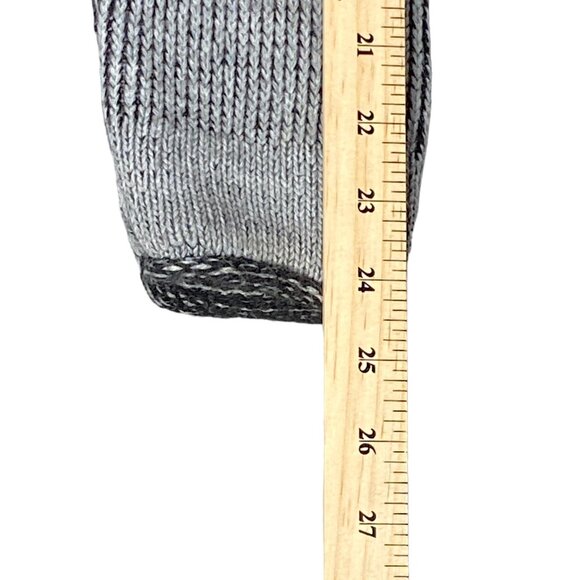 Barabas Coat Mens M Gray Pea Short Jacket Knitwear Metallic Button Logo Everyday - Picture 11 of 16